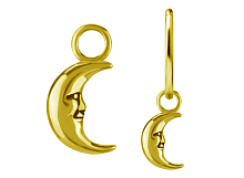 Подвеска из кобальт-хрома Месяц Gold
